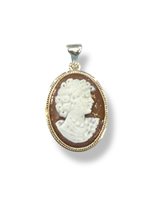 Pendentif Mandile 1922 Femme Cammei  in Argent Conchiglia 2MCICM4 - 2MCICM4